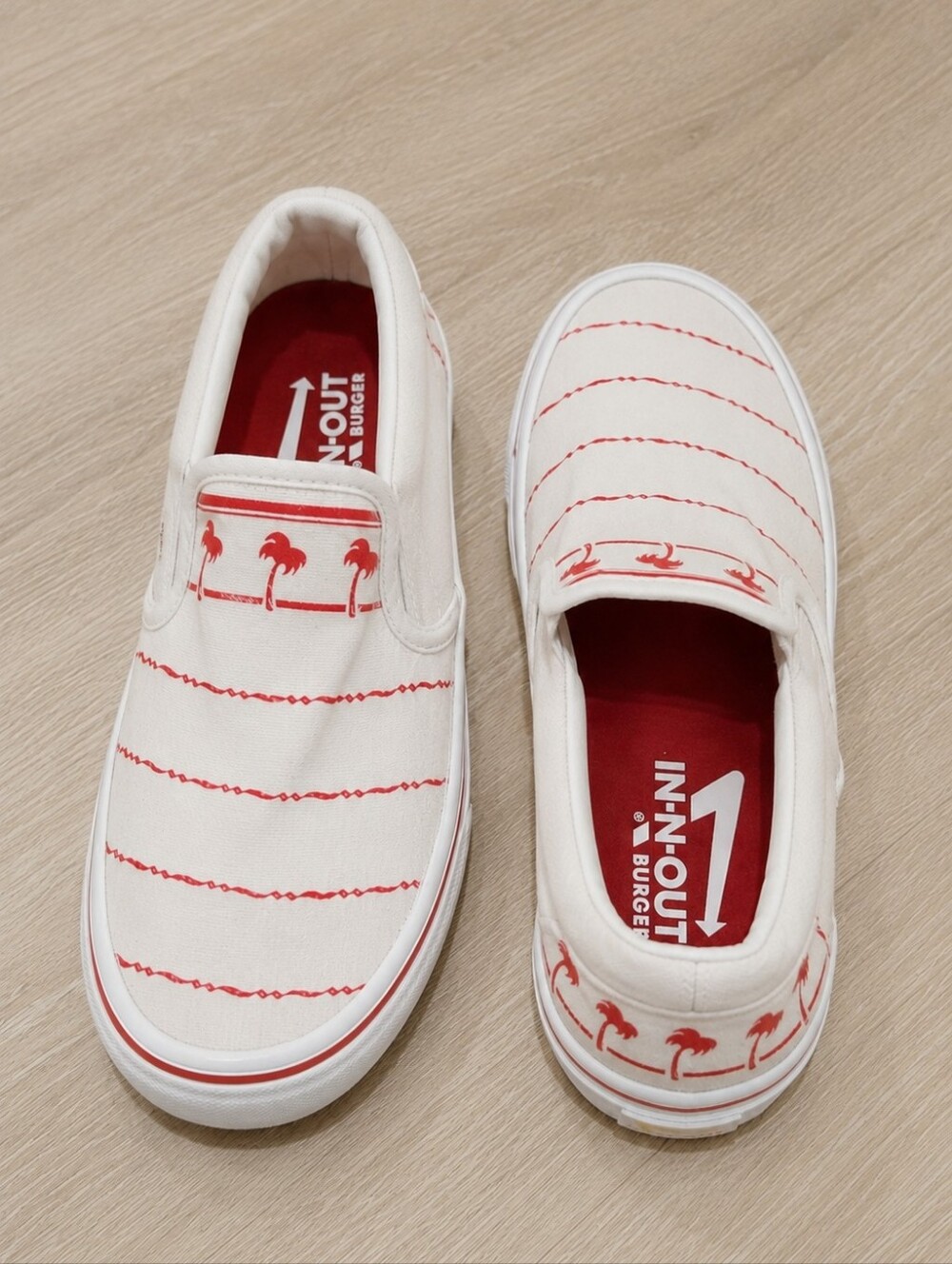 In-N-Out Burger Kids Slip-On Shoes – Size K4 / Women's 5.5